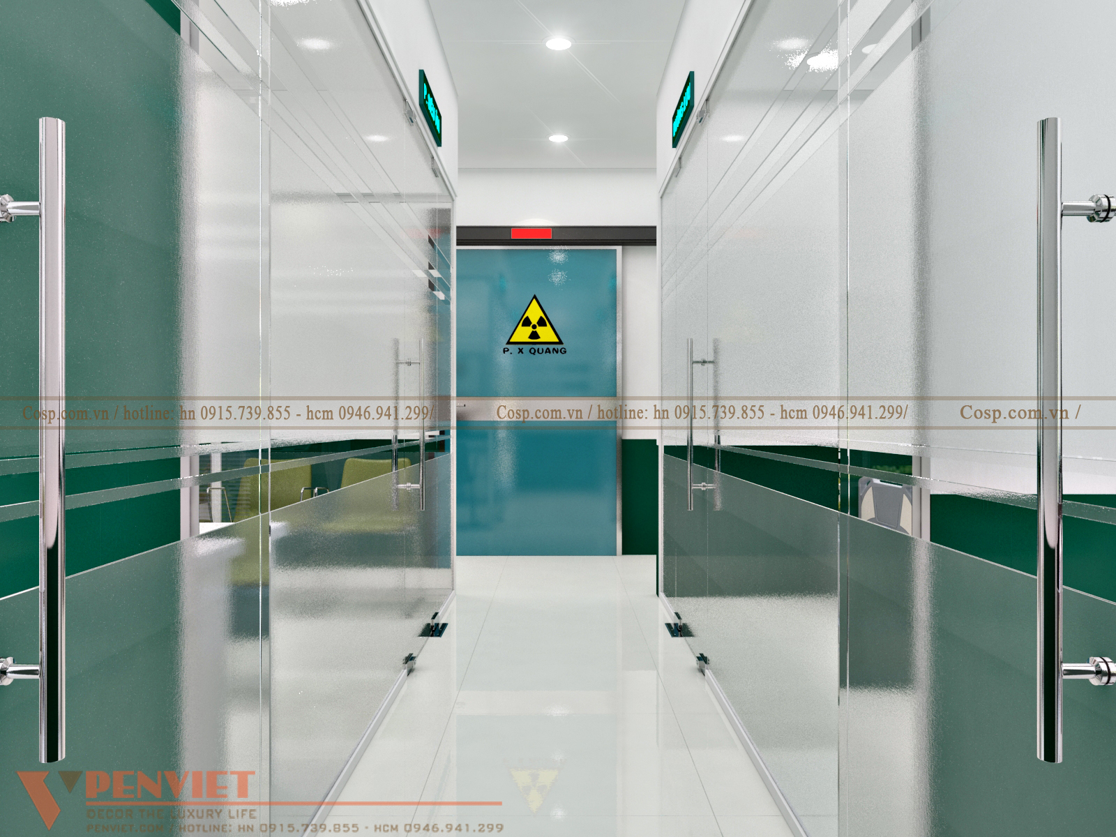 Thiết kế hàng lang phòng khám