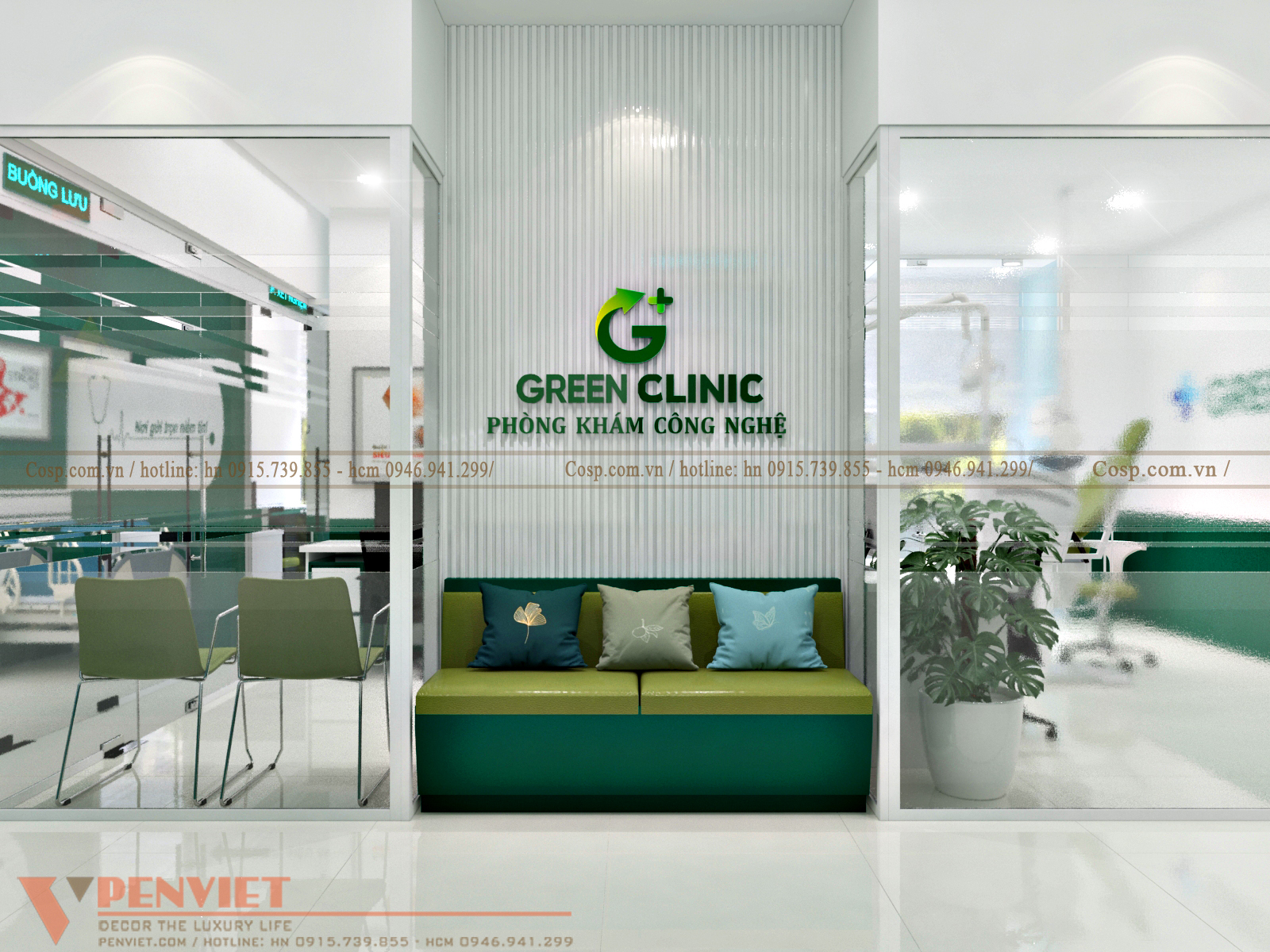 Thiết kế hành lang bệnh viện