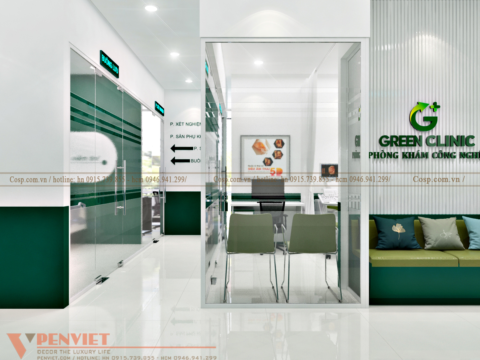 Thiết kế hành lang bệnh viện