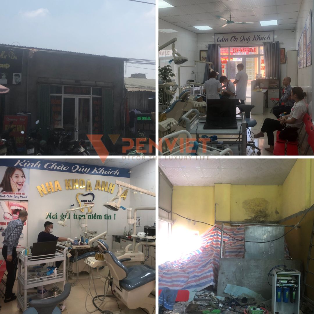 Hiện trạng mặt bằng phòng khám nha khoa trước thiết kế