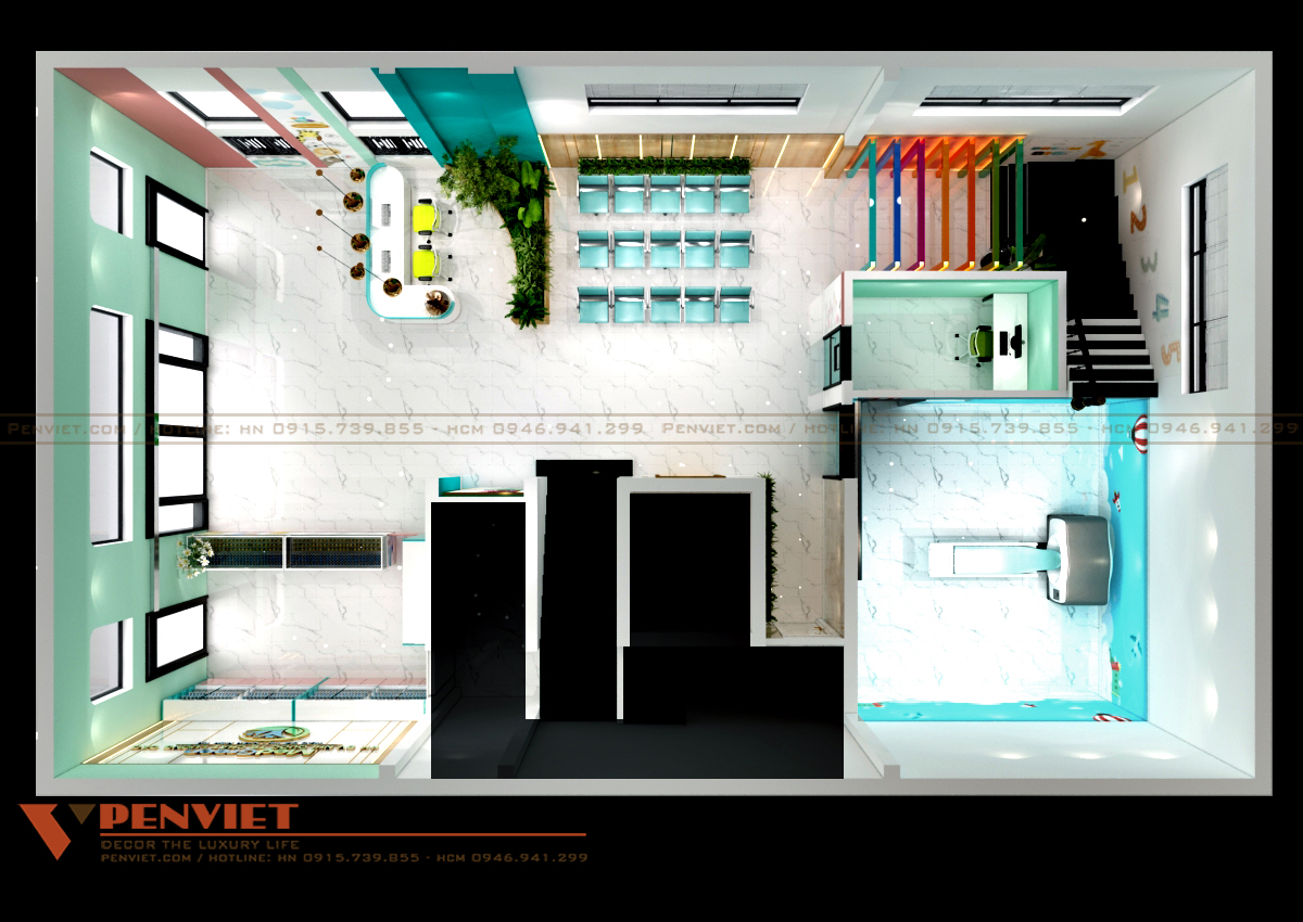 Mặt bằng công năng bệnh viện nhi tầng 1