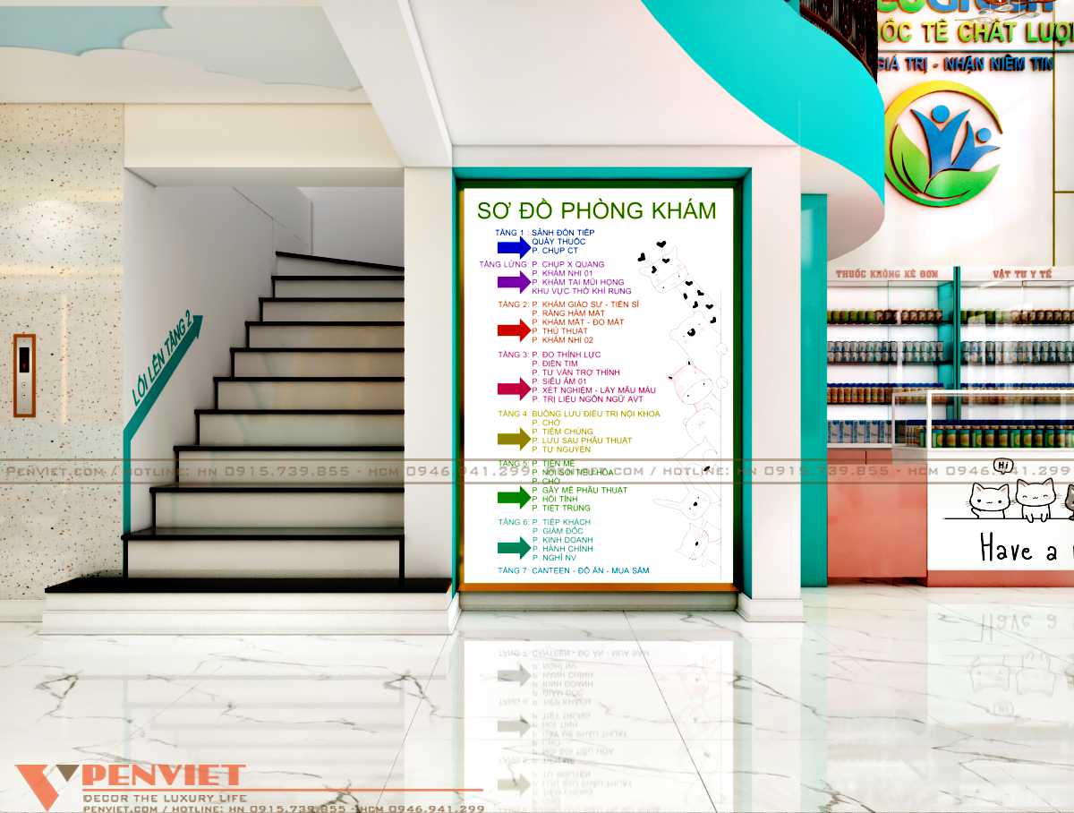 Thiết kế hành lang bệnh viện