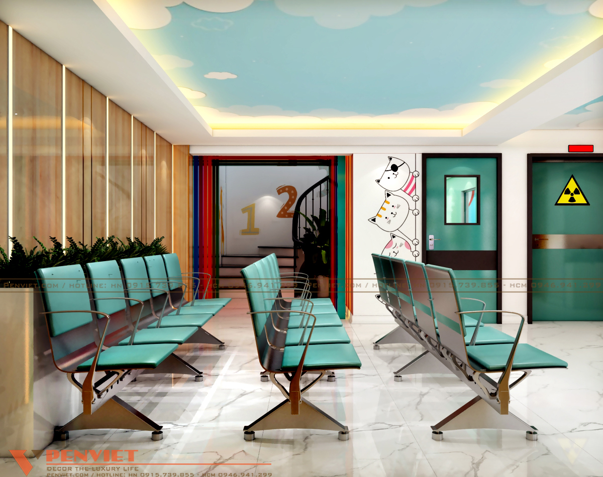 Hệ ghế được sắp đặt đủ rộng để người bệnh có thể thoải mái ngồi cũng như di chuyển khi cần.