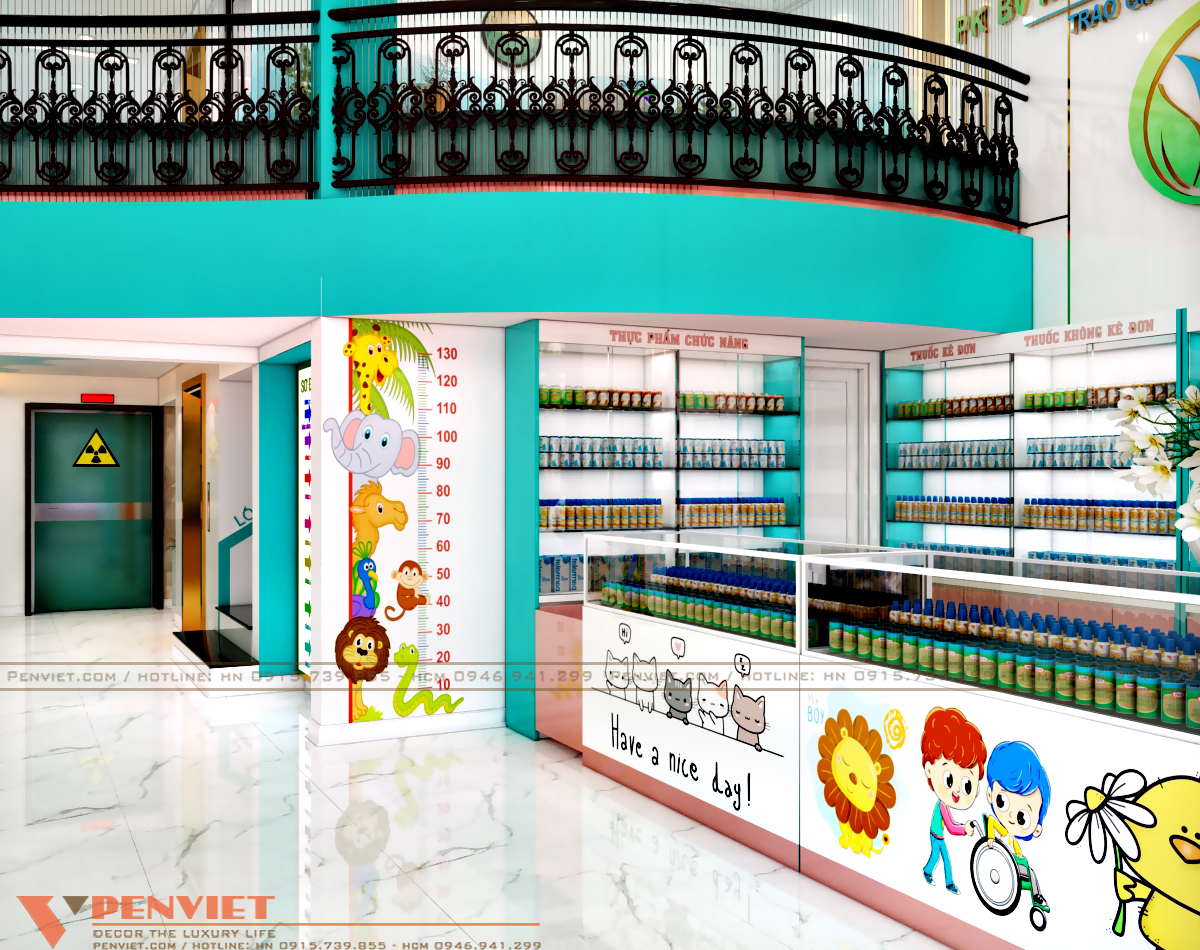 Thiết kế nhà thuốc sử dụng hệ quầy thuốc cao