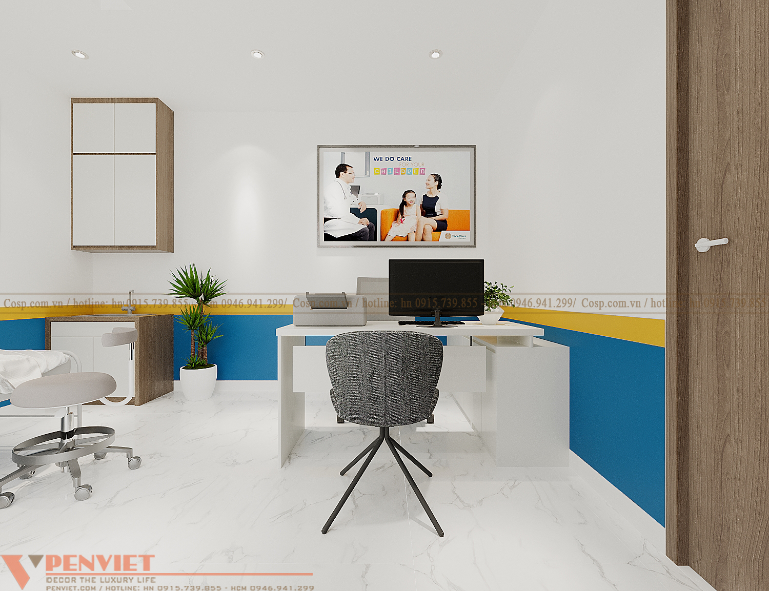 Thiết kế phòng khám nhi chung