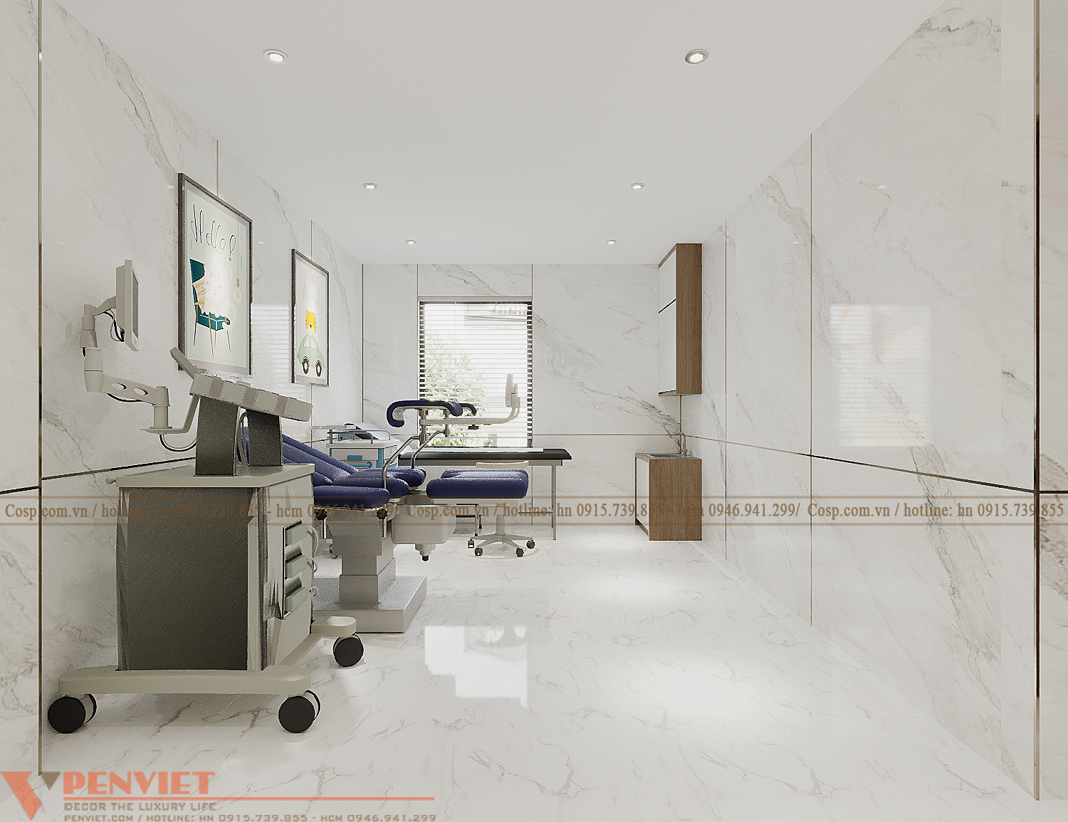 Thiết kế phòng thủ thuật bệnh viện nhi