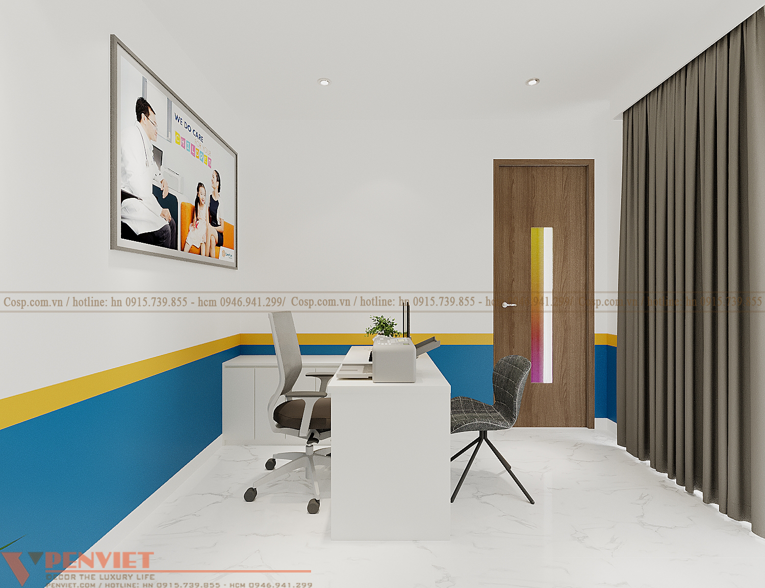 Thiết kế phòng khám nhi chung