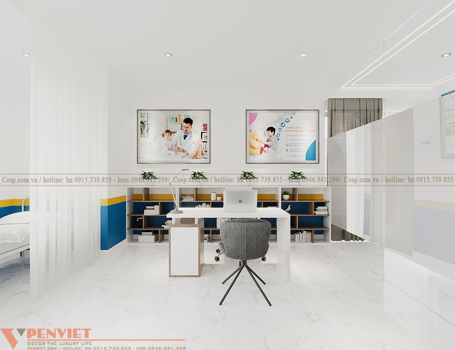 Thiết kế phòng khám chuyên nghiệp khoa học