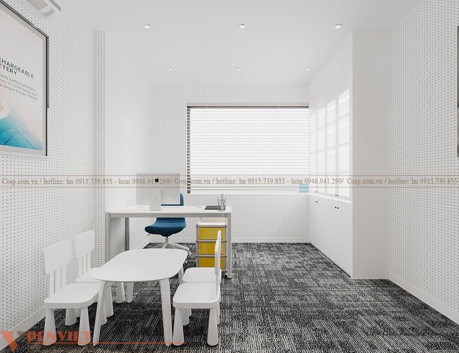 Thiết kế bệnh viện nhi phòng tư vấn trợ thính