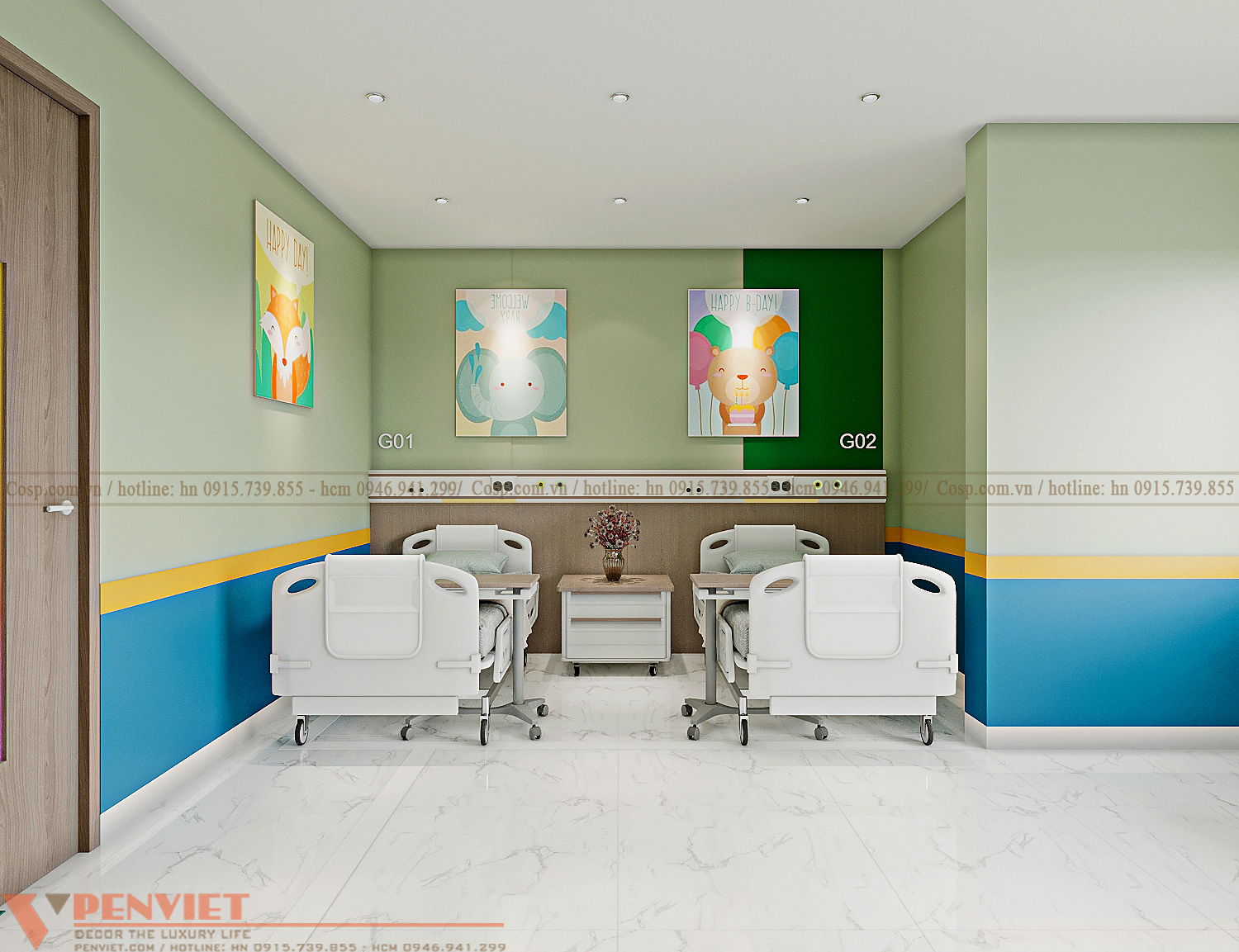 Thiết kế phòng điều trị nội khoa