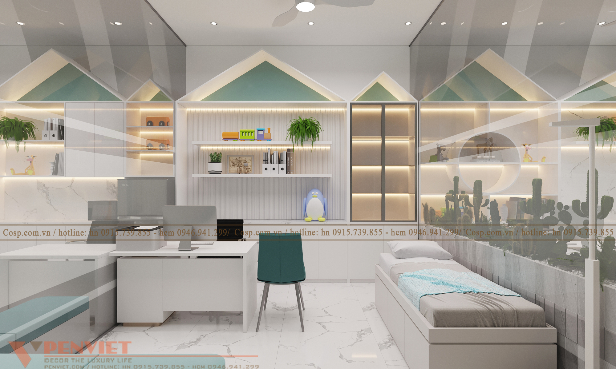 Thiết kế phòng khám nhi 02