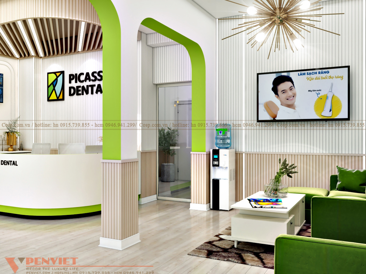 Thiết kế phòng khám nha khoa picasso