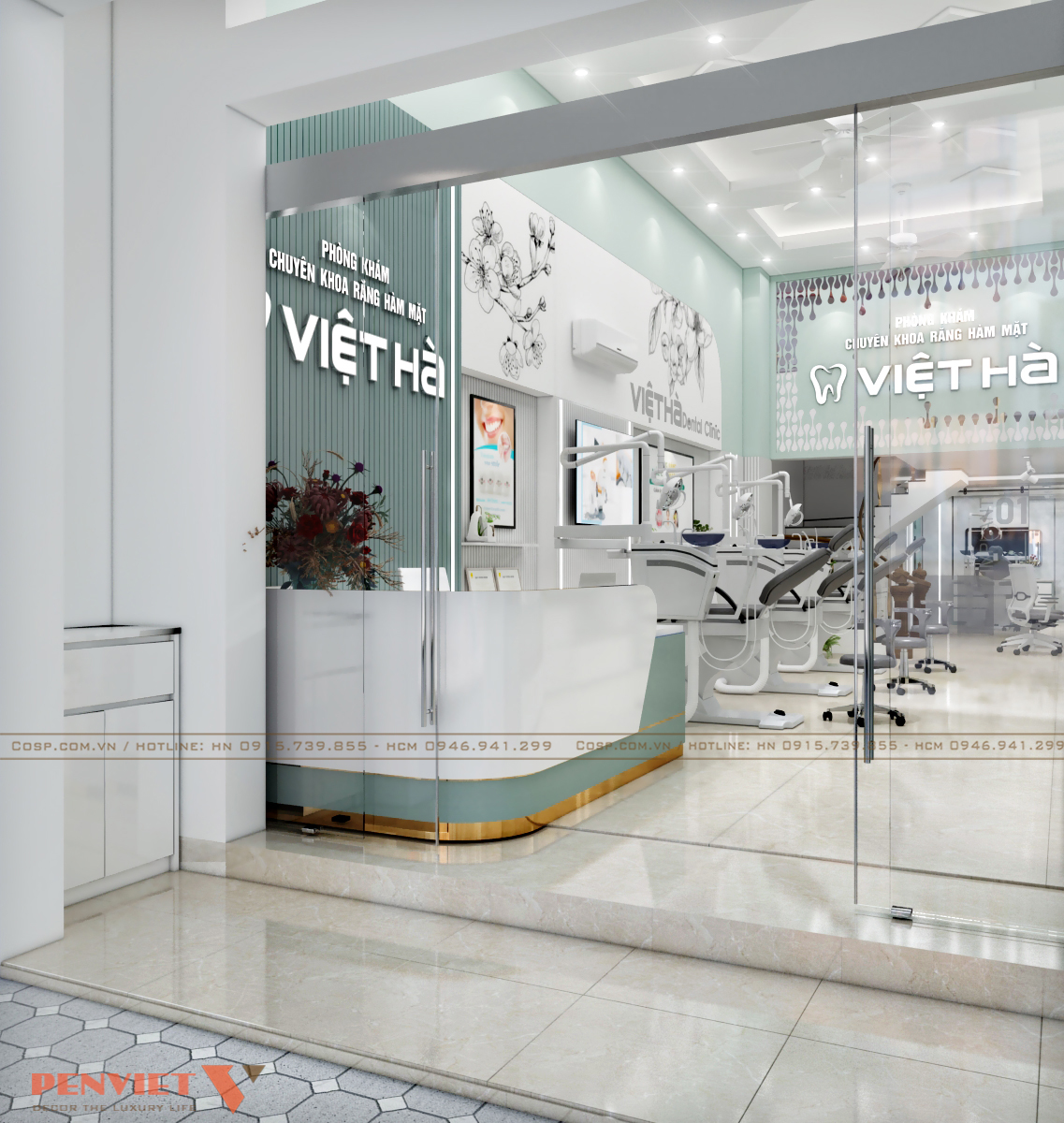 Thiết kế phòng khám răng hàm mặt Việt Hà