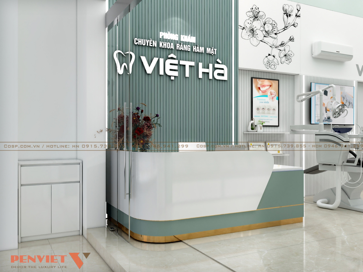Thiết kế phòng khám răng hàm mặt việt hà