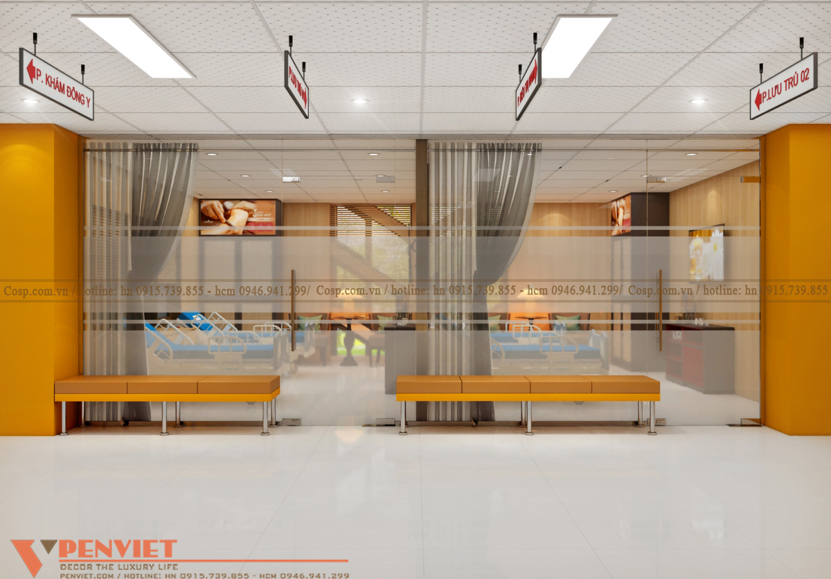 Thiết kế phòng khám đa khoa - phòng vip nữ