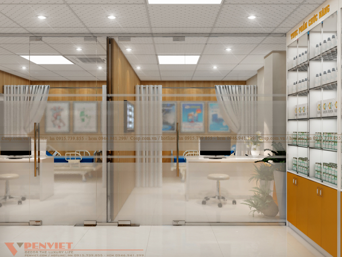 Thiết kế phòng khám nội - phòng khám đa khoa Thiện Đức