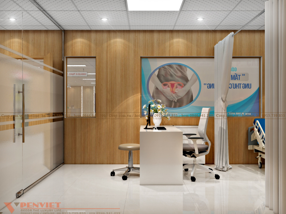 Thiết kế phòng khám đa khoa - phòng khám ngoại