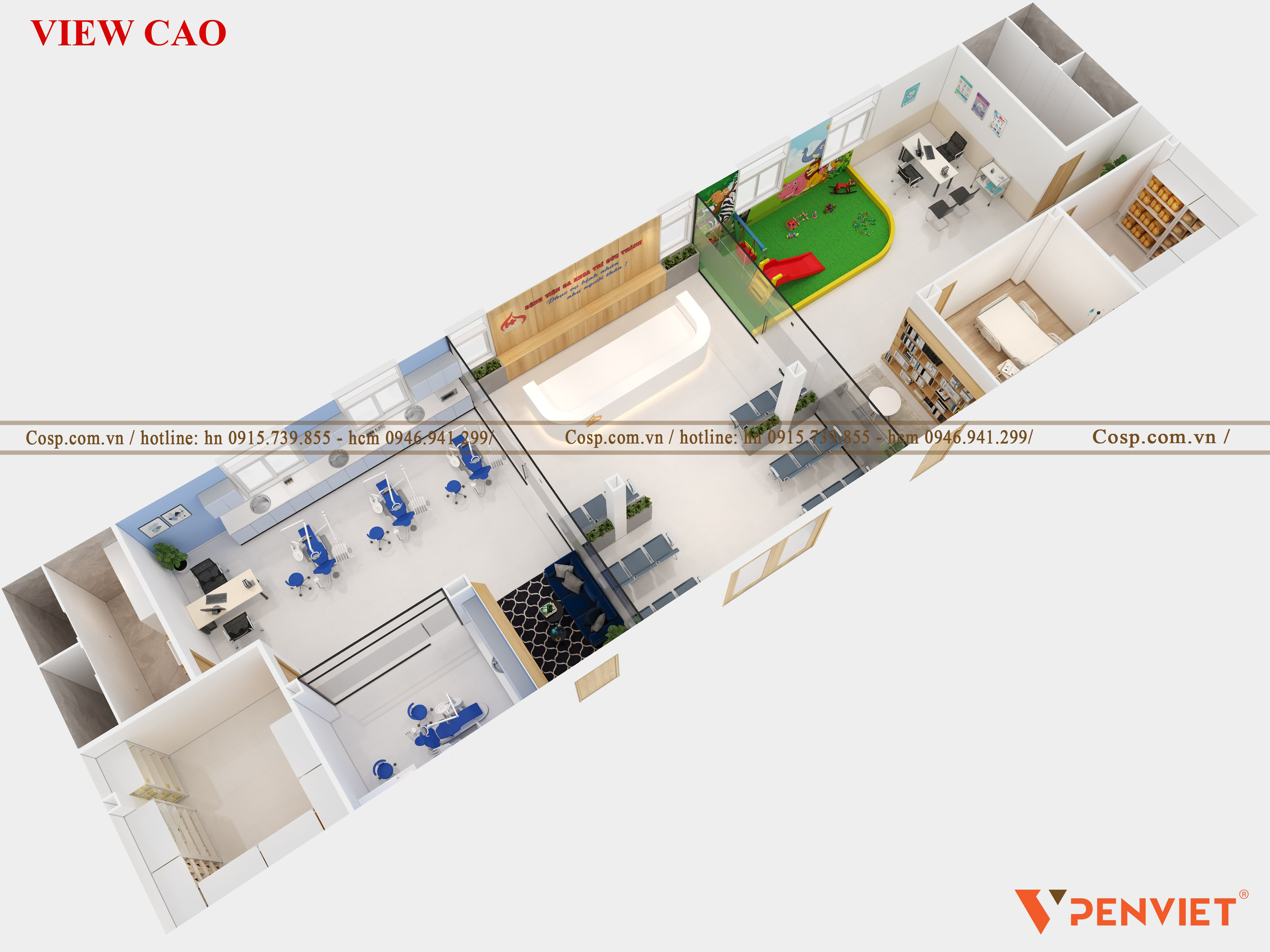 Mặt bằng tổng quan của dự án thiết kế bệnh viện đa khoa Trí Đức Thành