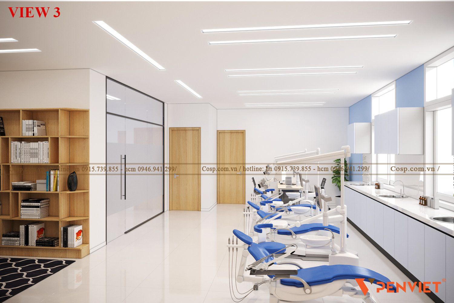 Thiết kế phòng khám nha khoa Trí Đức Thành với không gian mở