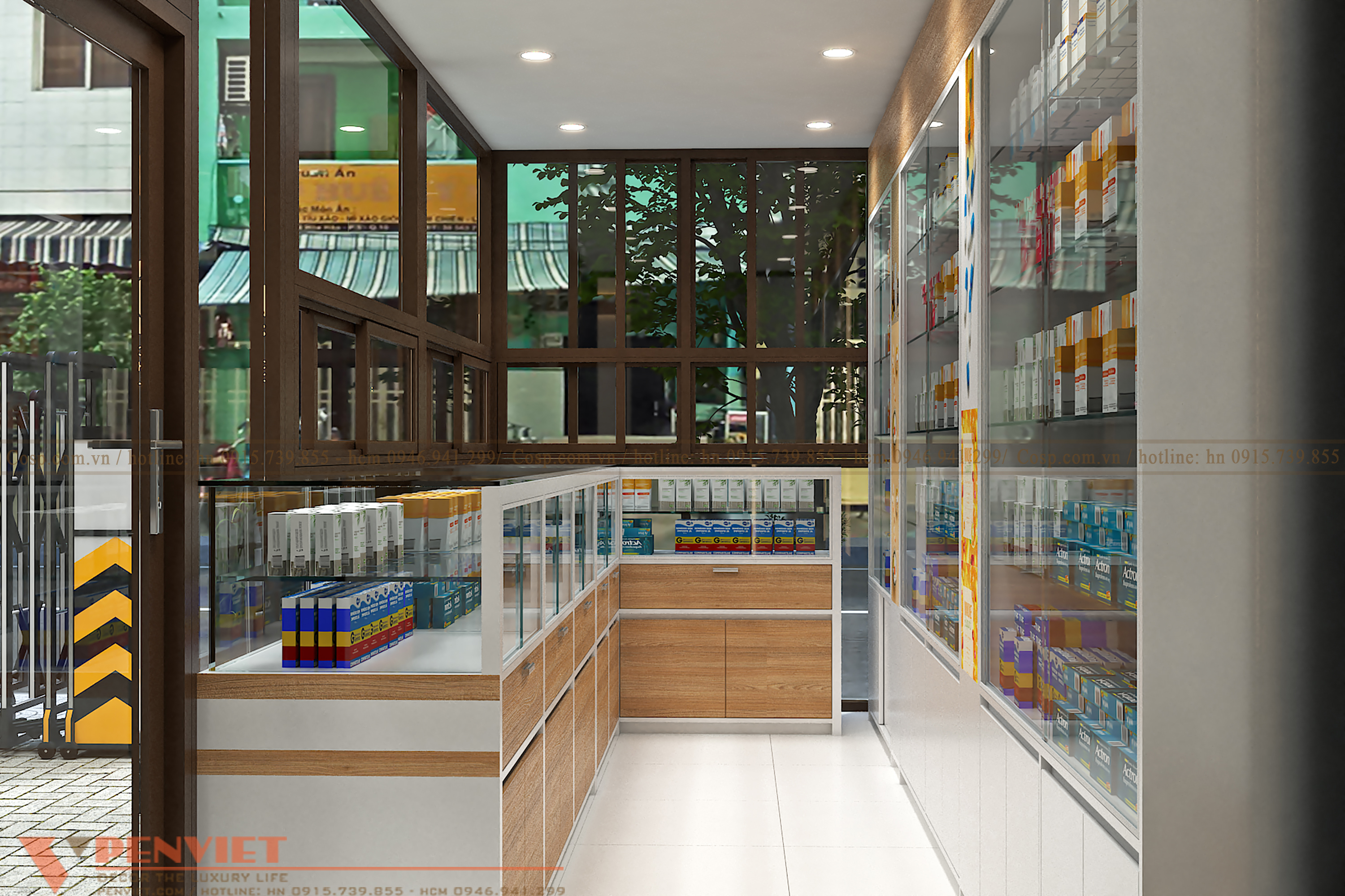 Thiết kế nhà thuốc hiện đại