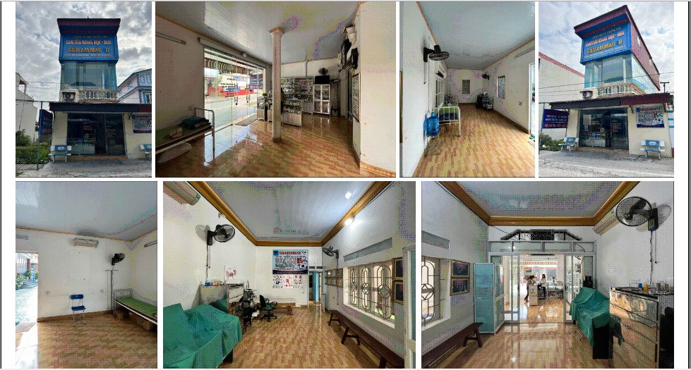 Hiên trạng mặt bằng phòng khám đa khoa