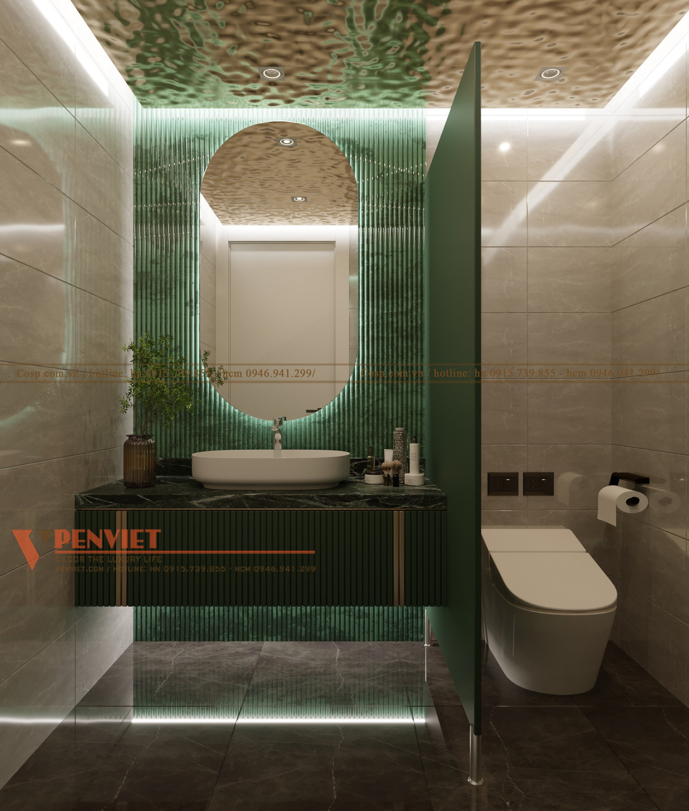 Mọi không gian đều thể hiện được sự nhất quán trong phong cách thiết kế spa