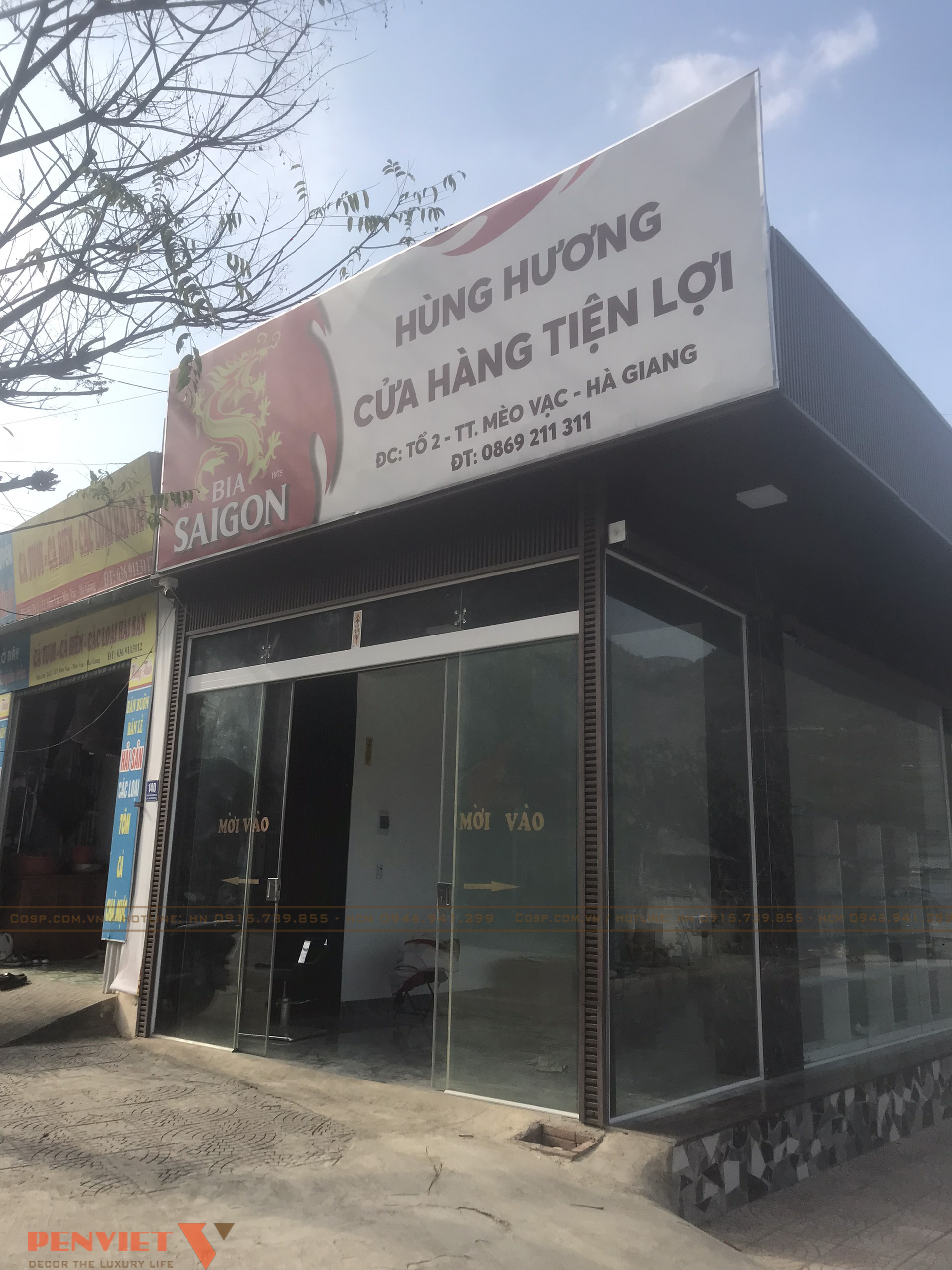 Hiện trạng mặt tiền spa