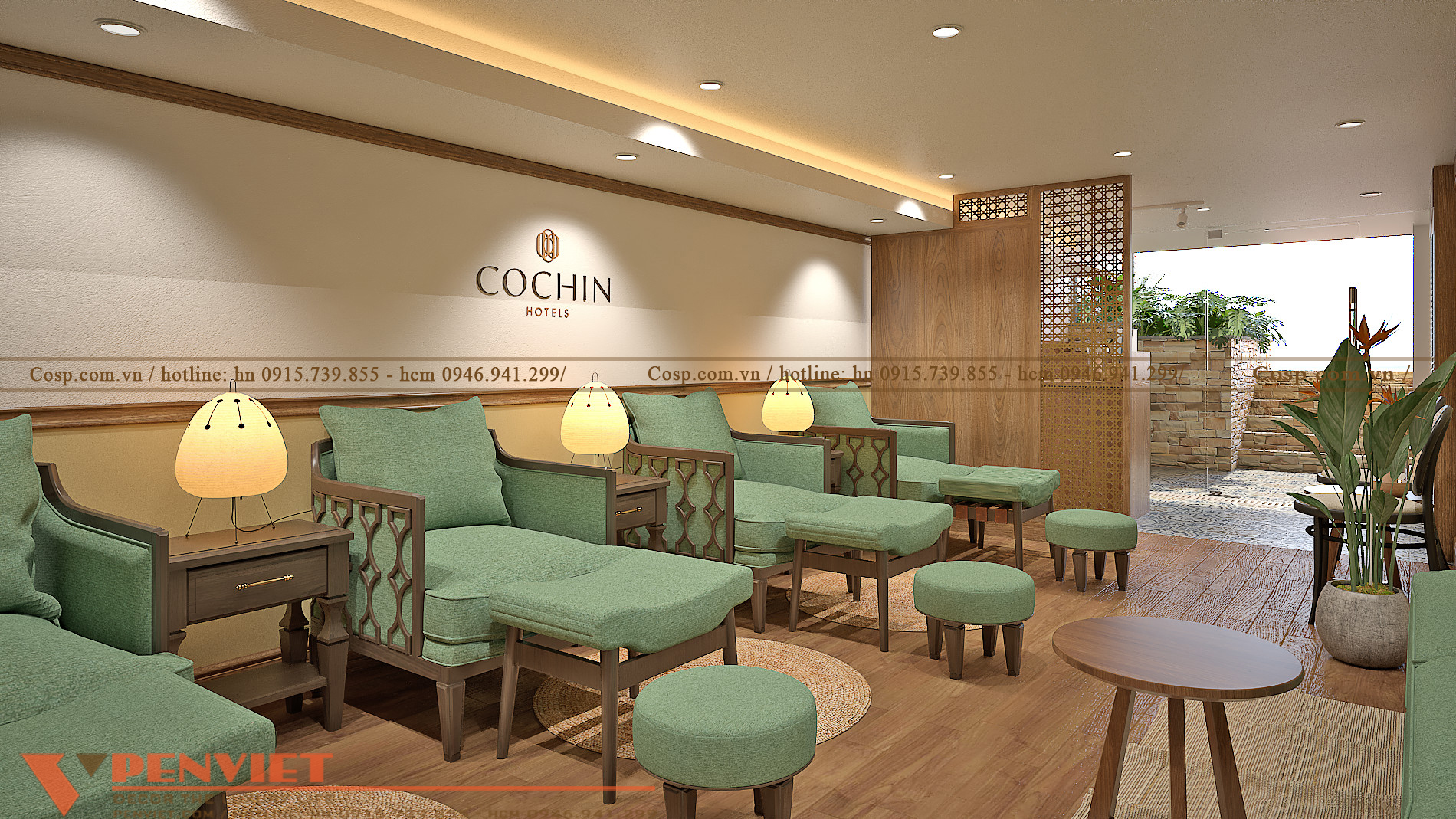 Thiết kế phòng làm nail spa