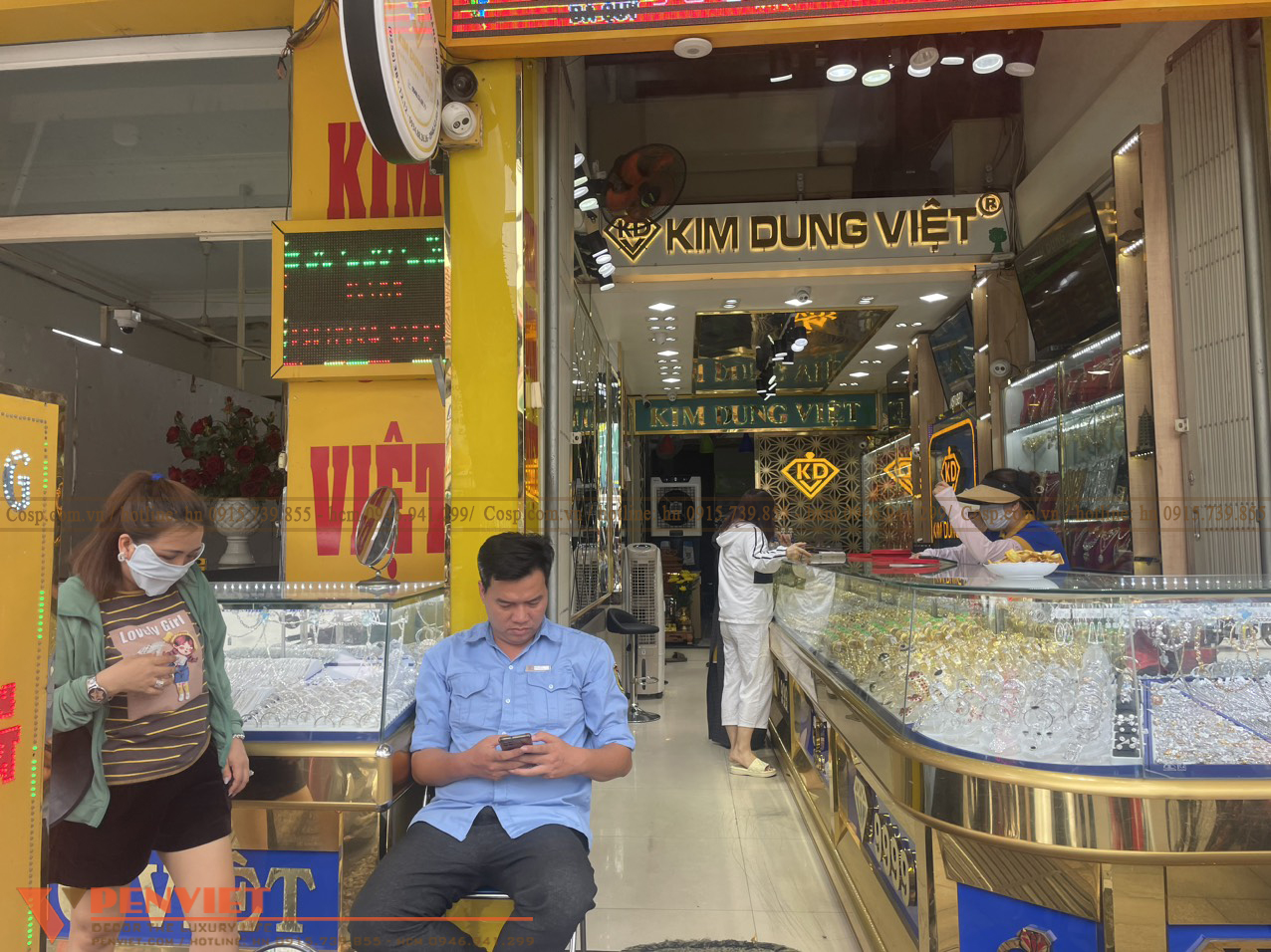 Hiện trạng mặt bằng nội thất tiệm vàng