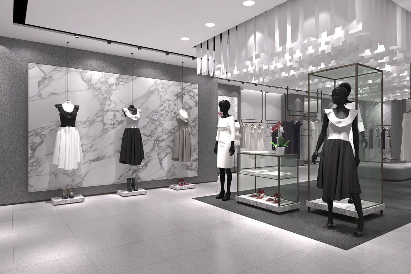 Trưng bày quần áo theo cách mix - match