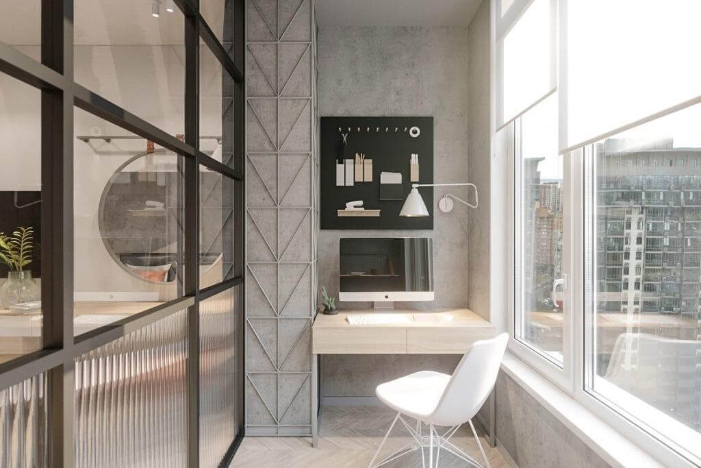 ​Một phòng làm việc yên tĩnh tận dụng ánh sáng tự nhiên