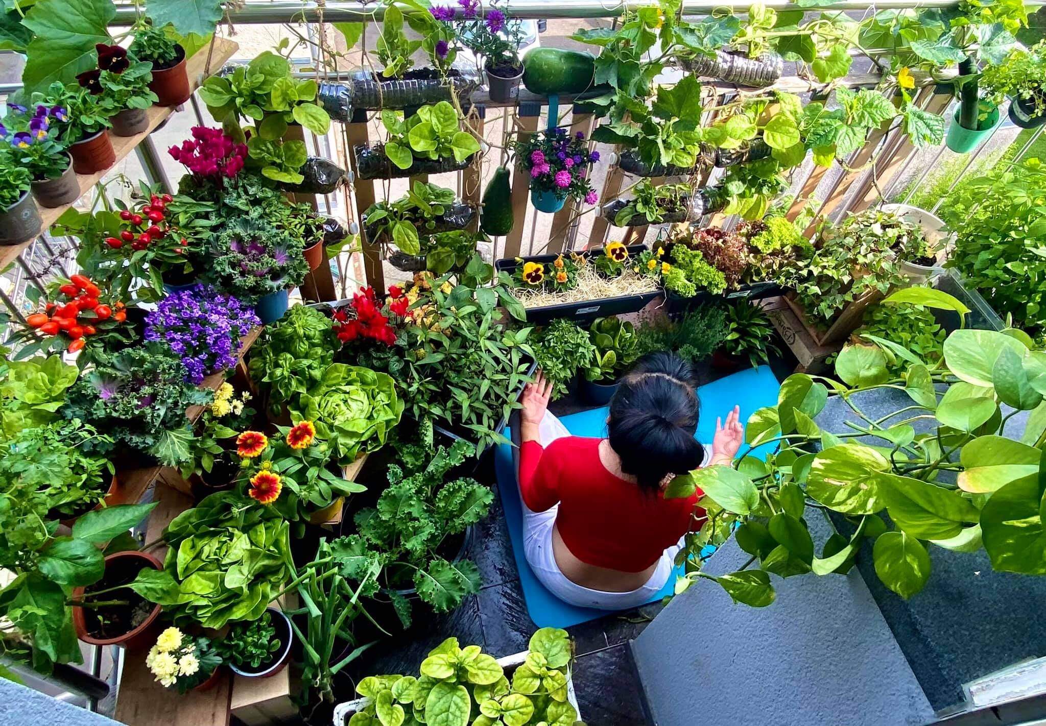 ​Thiết kế ban công đẹp tập gym, yoga