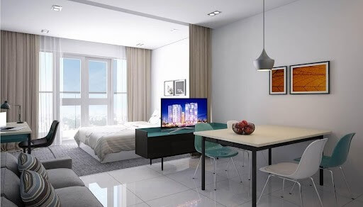 Kết hợp không gian sử dụng làm văn phòng và nhà ở