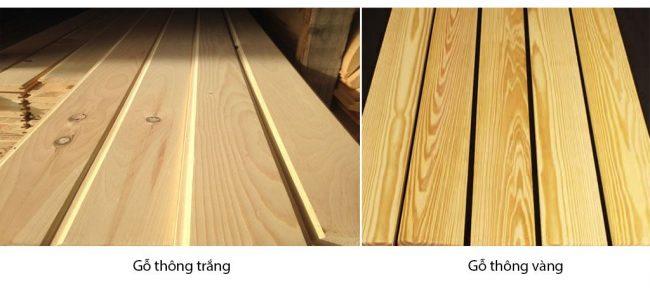 Các loại gỗ thông ghép thanh thường được sử dụng trong ý tưởng thiết kế shop