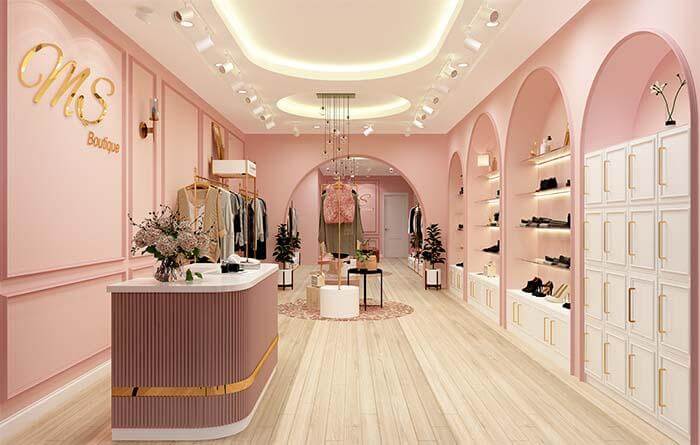 Bố trí ánh sáng đầy đủ đảm bảo vận hành cửa hàng và yếu tố phong thủy trong thiết kế shop