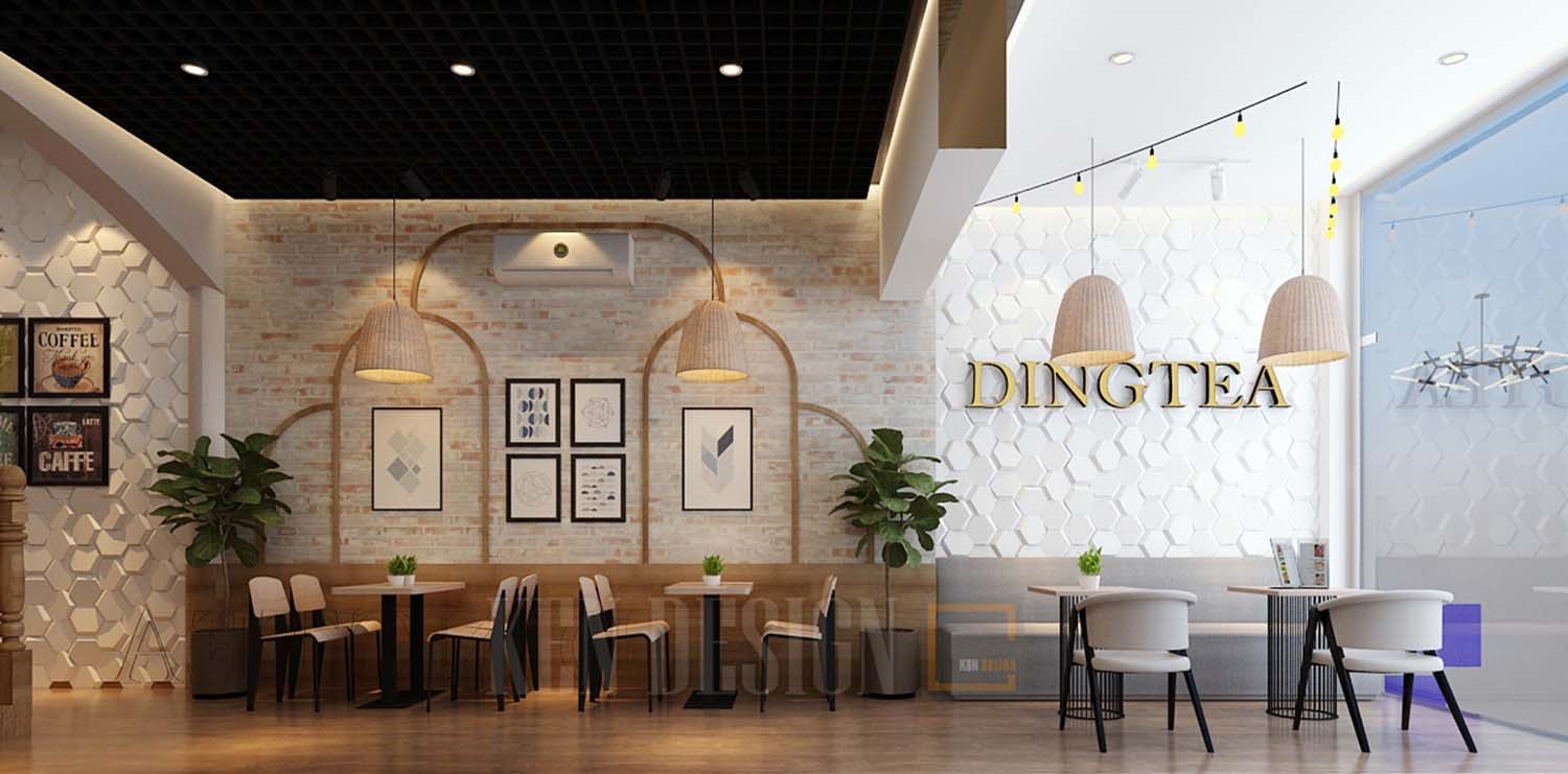 Thiết kế quán trà sữa thu hút