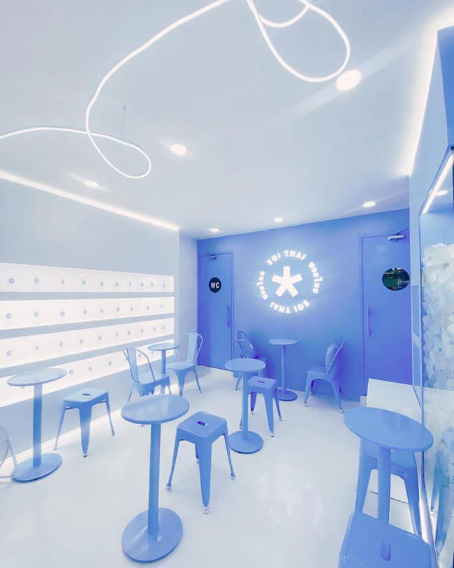 Thiết kế quán trà sữa đơn giản, tinh tế