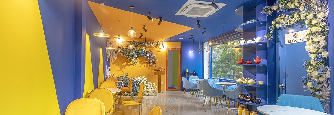 Sự kết hợp màu sắc ăn ý tạo nên sự ấn tượng trong không gian