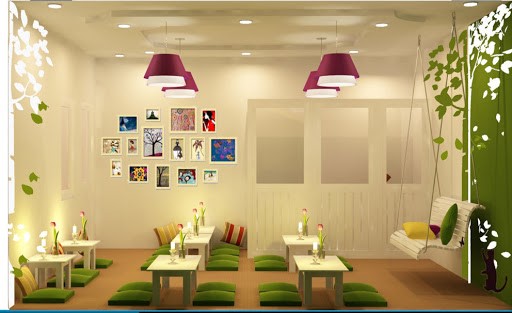 Sự sinh động và tươi vui thể hiện qua các màu sắc tươi sáng