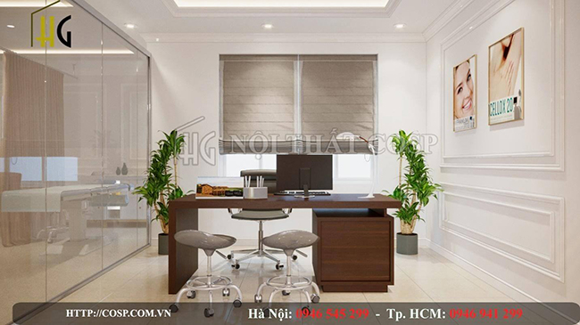 Kính cường lực được dùng để phân tách các không gian