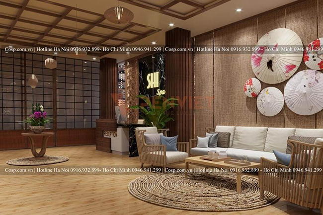 Vật liệu Humble tạo điểm nhấn ấn tượng cho thiết kế spa