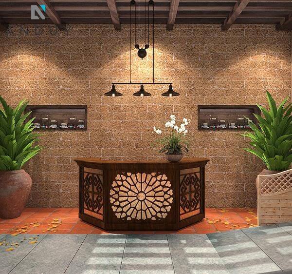 Thiết kế spa theo phong cách Đông Dương