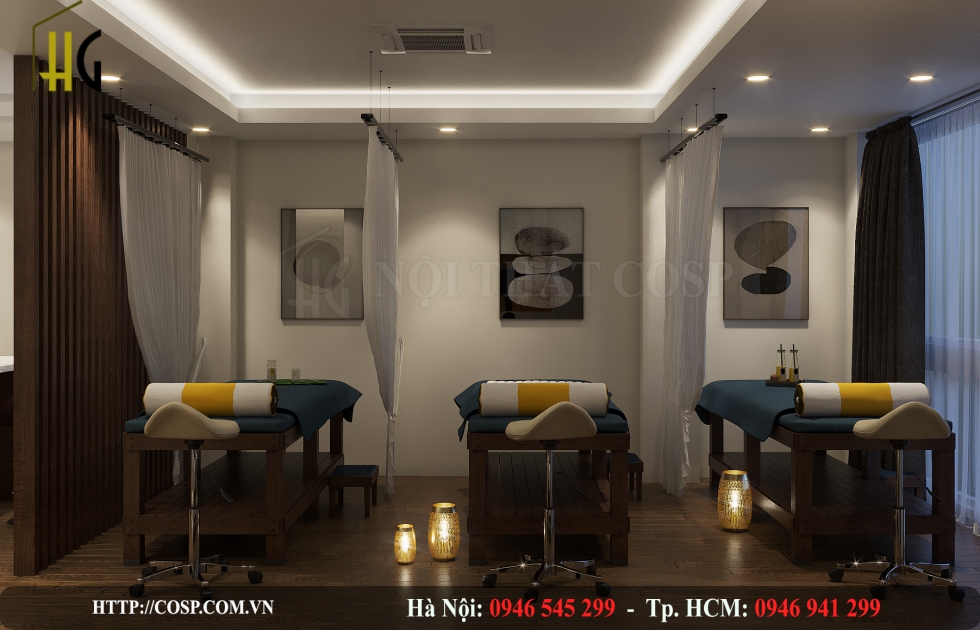 Dự trù kinh phí thiết kế spa