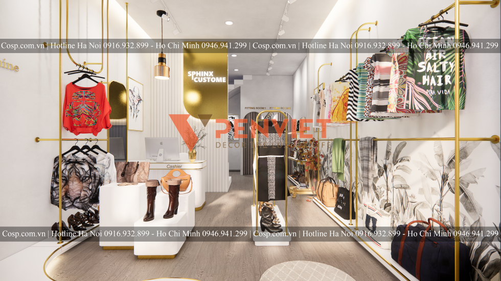 Ưu điểm khi lựa chọn nơi thiết kế thi công shop thời trang