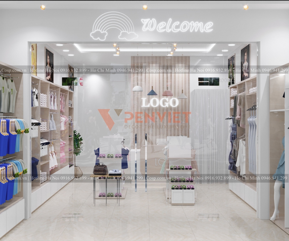 Ưu điểm khi lựa chọn nơi thiết kế thi công shop thời trang