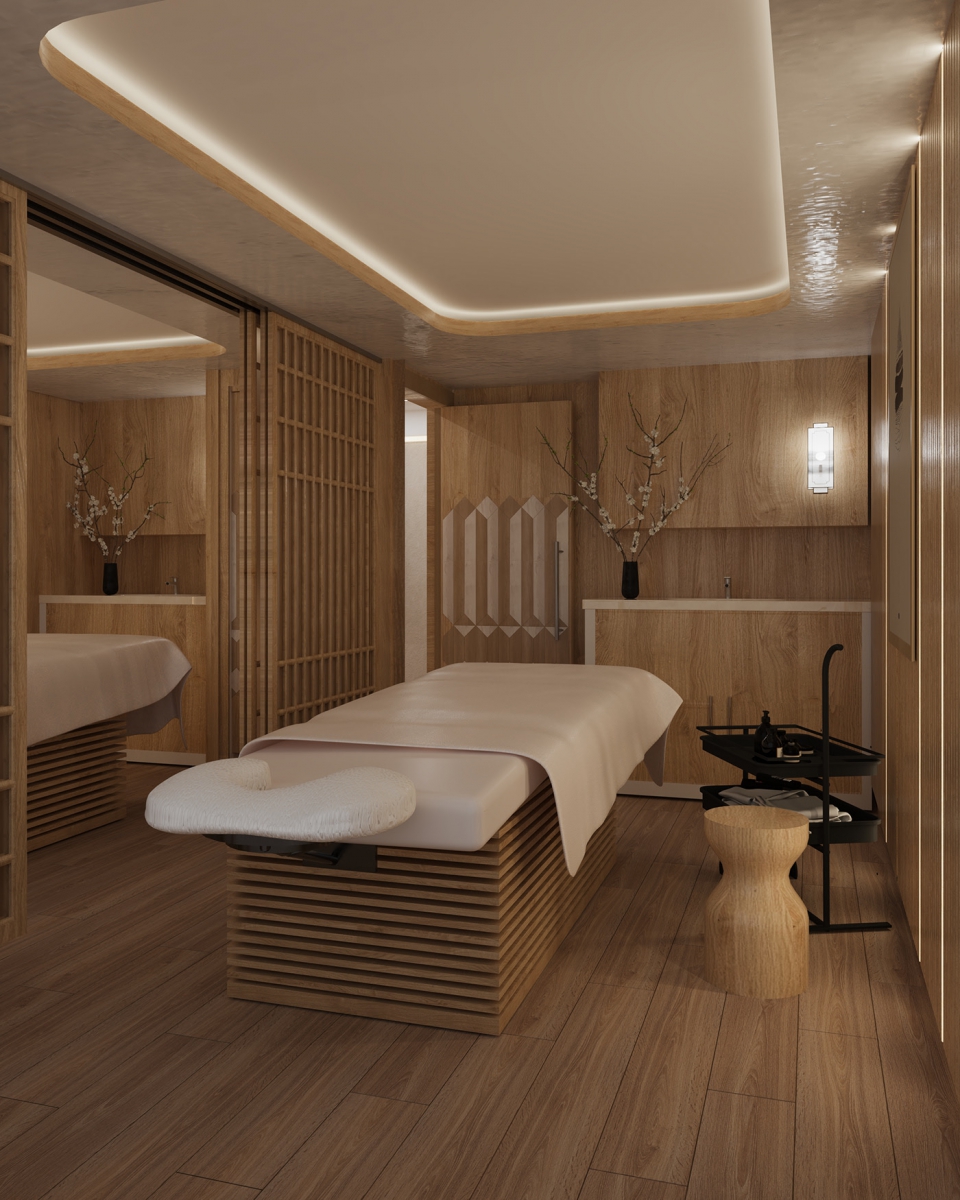 Thiết kế phòng massage body mang phong cách Nhật Bản